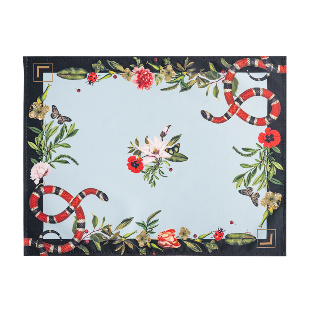 Placemat Serpent Blue