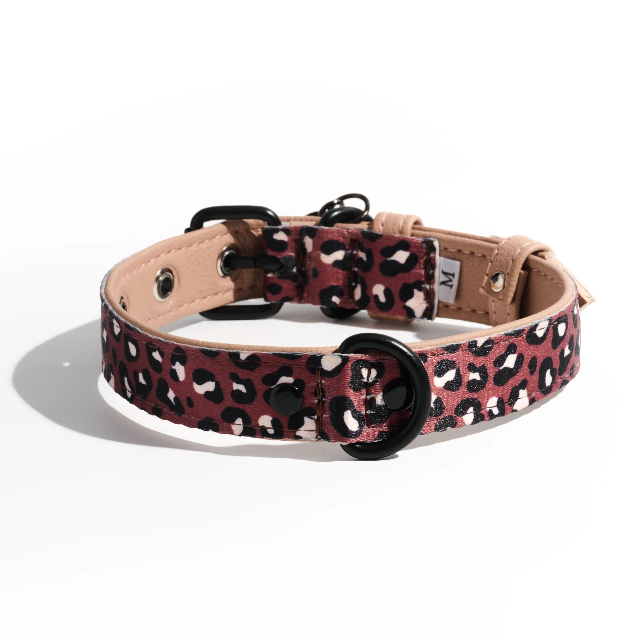 Dog Collar Red Leopard