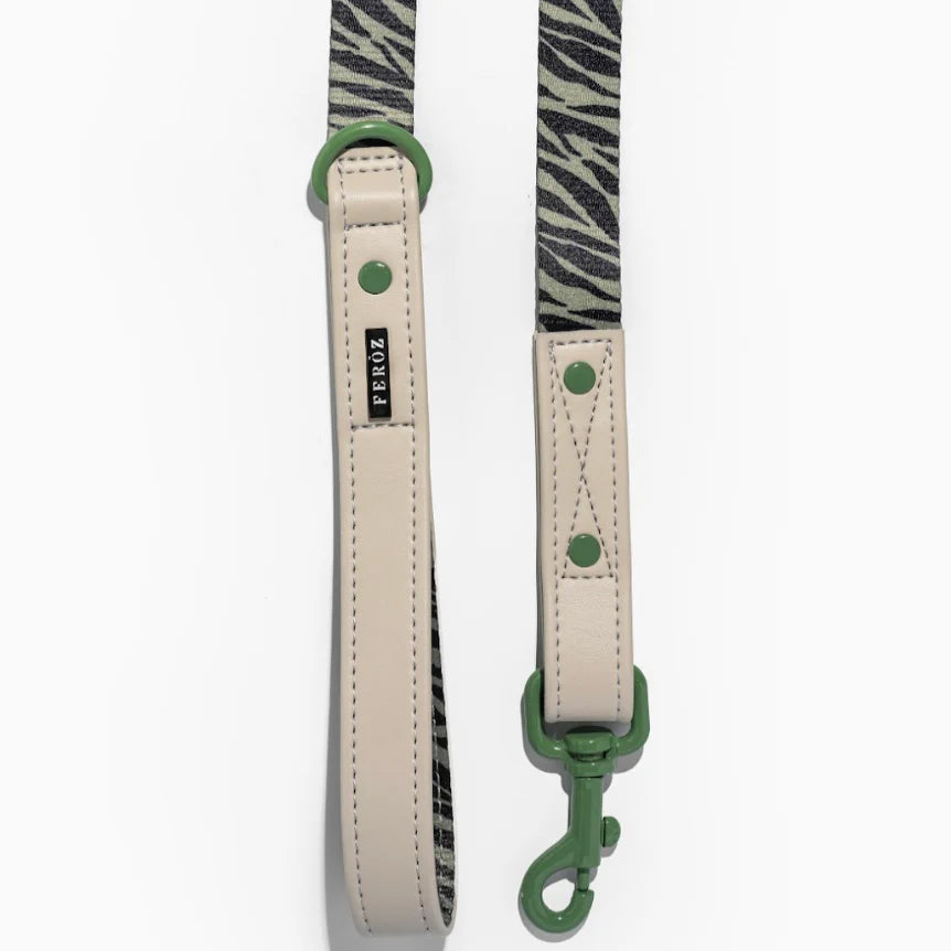 Leash Green Zebra